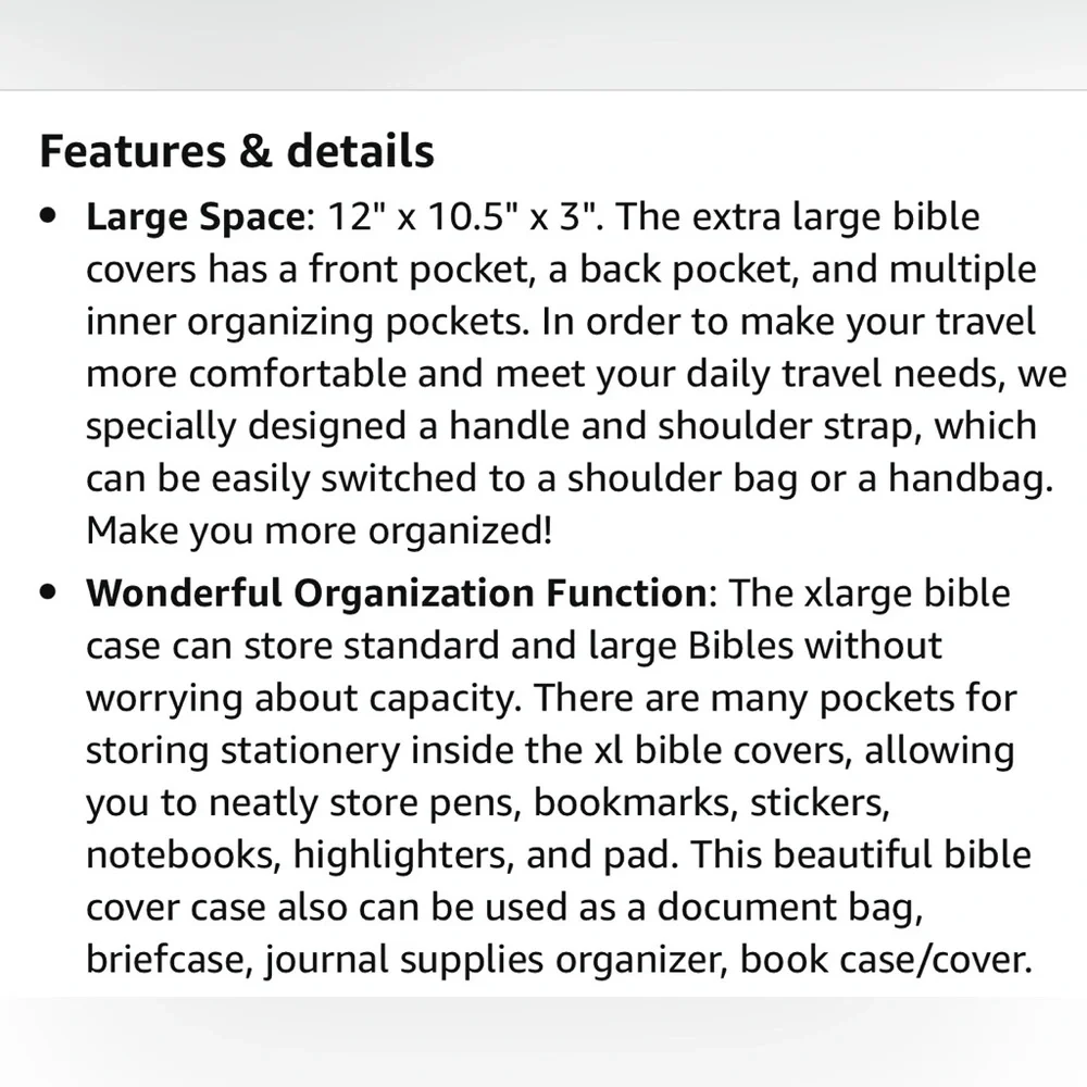 Large Bible, Book, iPad Carrying Case